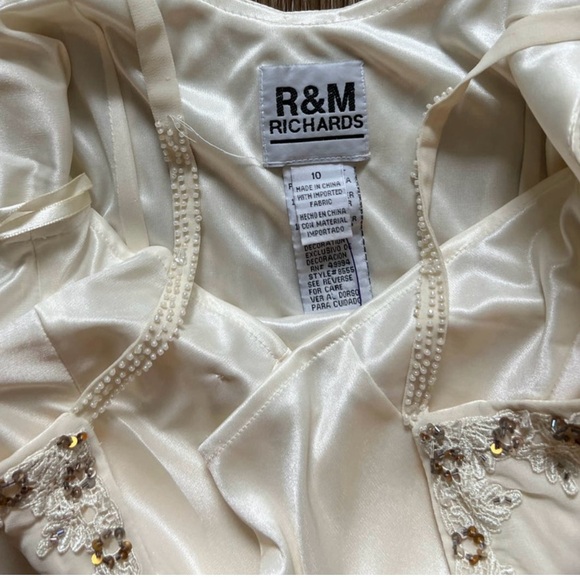 Vintage R&M Richards Fairy Handkerchief Embellished Beaded Dress - Picture 8 of 8